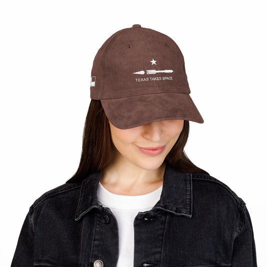 Retro Embroidered Vintage Corduroy Cap